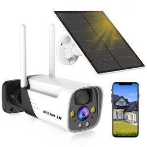 BEENOCAM 3MP 2K Security Cameras Wireless Outdoor 15000mAh Solar Security Camera for Home Security