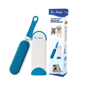 Fur Magic Pet Hair Remover Lint Brush With Self-Cleaning Base