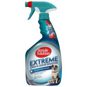 Simple Solution Extreme Pet Stain and Odour Remover | Enzymatic Cleaner with 3X Pro-Bacteria Cleaning Power - 945ml