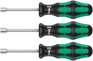Wera 395 HO/3 Sanitary Hollow Shaft Nutspinner Set