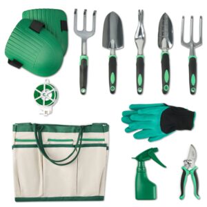 SA Products 11-Piece Garden Tool Set - Gardening Kit with Pruning Shears