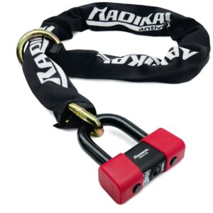 Radikal RK48120L Chain Moto Padlock Anti-theft + Disc lock &oslash;18 SRA Homologated High Security &oslash;13.5 120cm Lasso