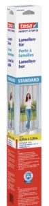 esa Insect Stop Lamella Door STANDARD - 4-piece Fly Screen for Doors with Hook & Loop Tape - No Drill Fly Curtain - in White