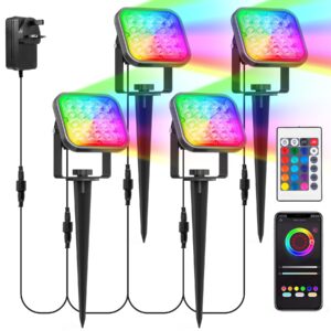 NATPOW Garden Lights Mains Powered