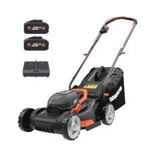 WORX WG743E.1 36V (40V Max) Cordless 40cm Lawn Mower (Dual Battery x2 4.0Ah Batteries)