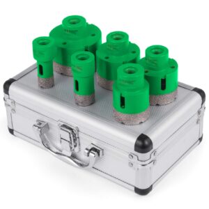 Mophorn 6PCS Diamond Holesaw Set 20/25/40/45/50/68mm Diamond Hole Saw Set