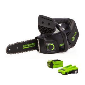 Greenworks GD40TCSK2 Cordless Top Handle Chainsaw with Brushless Motor