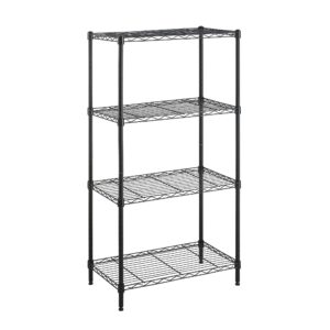 Amazon Basics 4-Shelf Storage Unit with Height Adjustable Shelves and Adjustable Levelling Feet - 363kg Max Weight