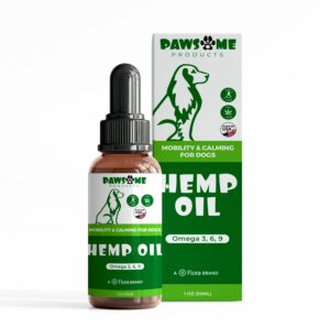 Pawsome Products® Calming Hemp Oil 30ml | Stress & Anxiety Supplement for Dogs & Pets | Hip & Joint Support | Maintains Healthy Skin | Omega 3
