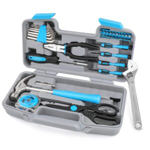 Hi-Spec 40 Piece Home & Office Tool Kit Set. Easy DIY & Repairs with All Purpose General Hand Tools in a Compact Carry Case
