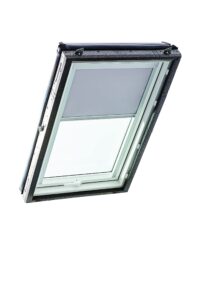 Original Roto Blackout Roller Blind ZRV Almost Complete Blackout Guide Rail Silver For Roto Roof Windows from Designo R4/R7 and Classic 43/73 with Size 065/118 | 06/11 Colour Light Grey