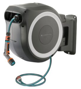 Wand-Schlauchbox Rollup L (weiß) 30 m: mit ecoPulse Spritze