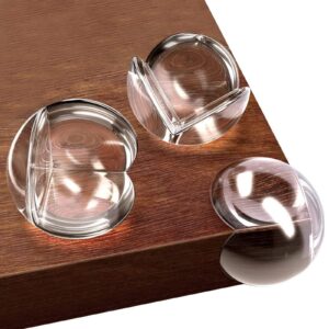 DENUOTOP 12 Pieces Corner Guards Children Transparent Adhesive Corner Protectors Safety Corner Guards Edges and Corners of Tables