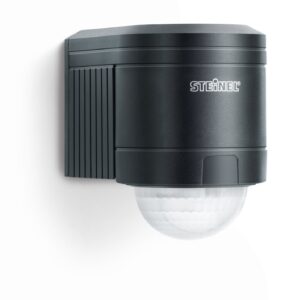 Steinel IS 240 DUO black - motion detector with 240° angle of coverage and max. 12 m range