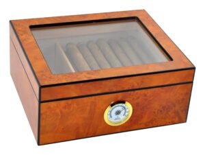 Eitida Desktop Humidor Case Holds 25-50 Cigar