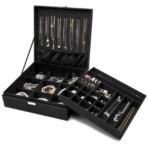 ProCase Large Jewellery Box Organiser for Girls Women Men