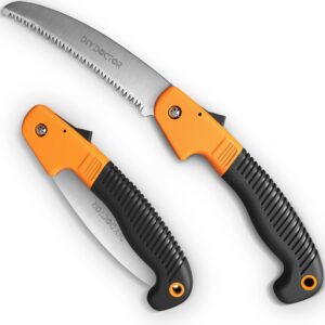 DIY Doctor Hand Saw for Wood and Trees - 19cm 65MN High Carbon Steel Blade - Pruning Saws for Trees - Folding Hand Saw - Triple Cut Blades with 9 Teeth per Inch