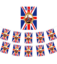 King Charles the Third Union Jack Bunting 15 Pcs