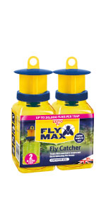 zero in, fly trap, fly catcher, just add water, flies, insects, outdoor, outside, garden, reusable