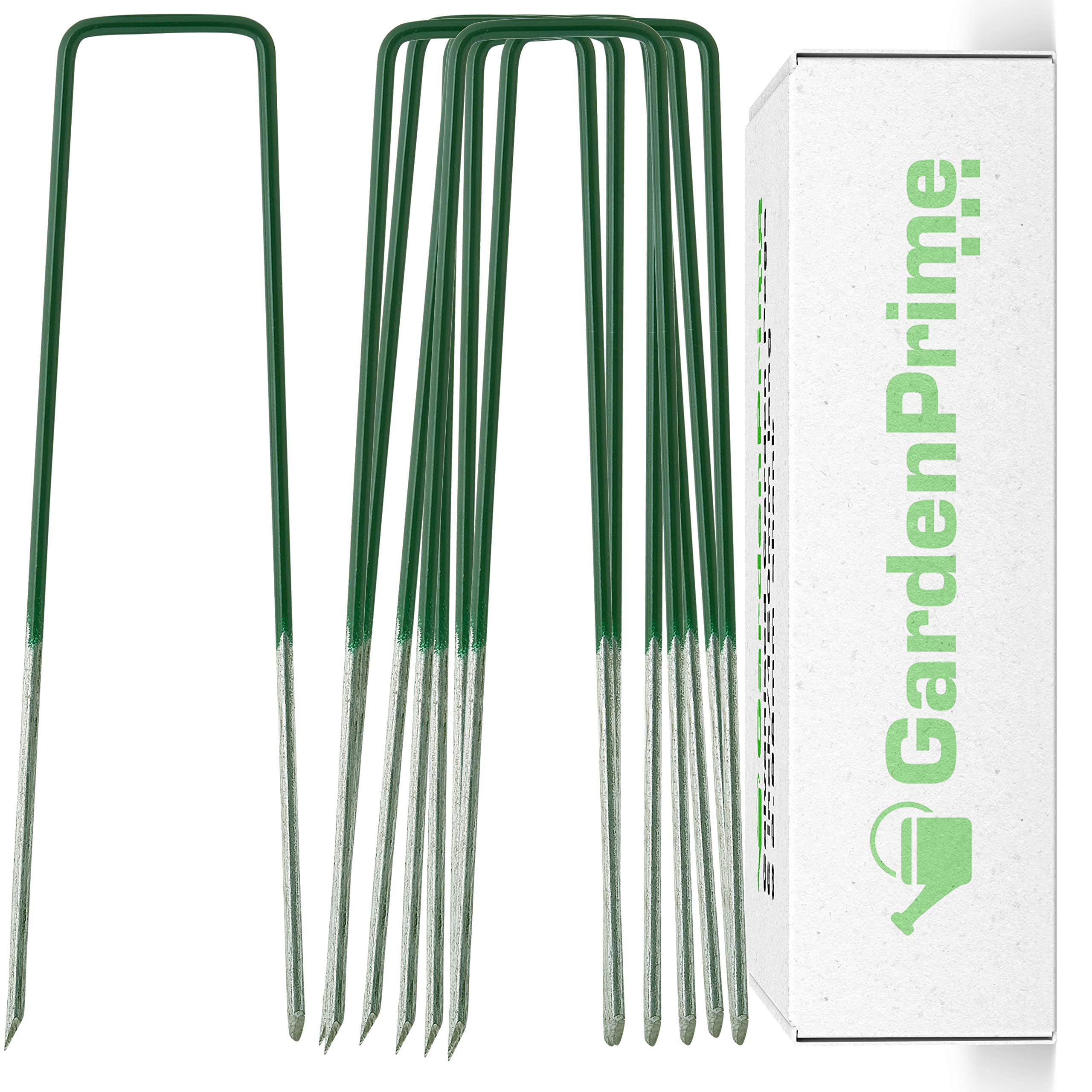 GardenPrime 50x Half Green Artificial Grass Pegs to pin fake grass
