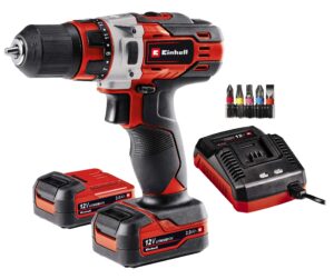 Einhell TE-CD 12/1 Li Cordless Drill Driver With 2 x Batteries and Charger | 30 Nm