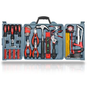 Hi-Spec 71pc Home & Office DIY Tool Kit Set. Complete Household Tool Box with Essential Hand Tools Included for Basic General Repairs & Maintenance