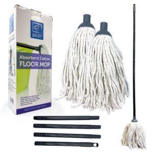 Cotton Floor Mops High Quality Mop System with Super Absorbent Cotton Mop Head