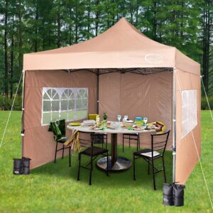 MAXIMUS HEAVY DUTY POP UP GAZEBO 3m x 3m COMMERCIAL MARKET STALL WITH 4 WEIGHT BAGS (4 Walls