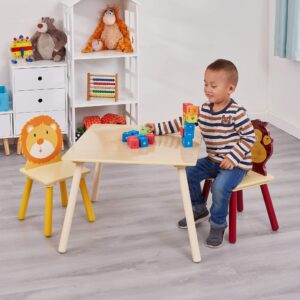 Liberty House Toys Wooden Jungle Table and 2 Chairs Set
