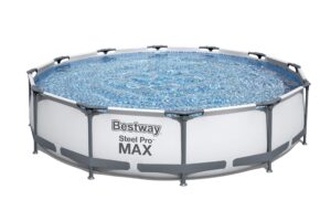 Bestway BW56416GB-21 Steel Pro Round Frame Swimming Pool with Filter Pump