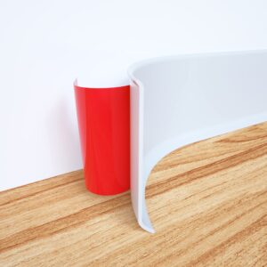 Neatiease PVC Self-Adhesive Flexible skirting Board Trim