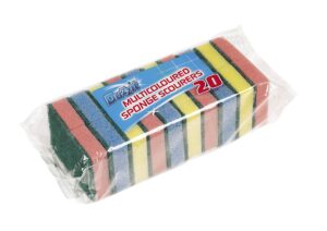 Pack of 20 Sponge Scourer Washing Up Sponges