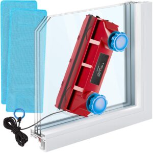 Tyroler Bright Tools Magnetic Window Cleaner The Glider D-3 AFC Indoor and Outdoor Glass Pane Cleaning | Single or Double Glazed Window 2-28mm | Adjustable Magnetic Force