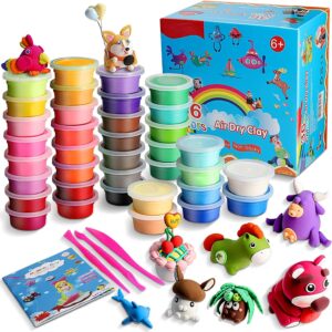 ESAND Air Dry Clay - 36 Colors Modeling Clay Best Gift for Kids