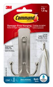 Command Bathroom Large Double Hook