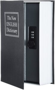 Amazon Basics Book Safe- Combination Lock- Black