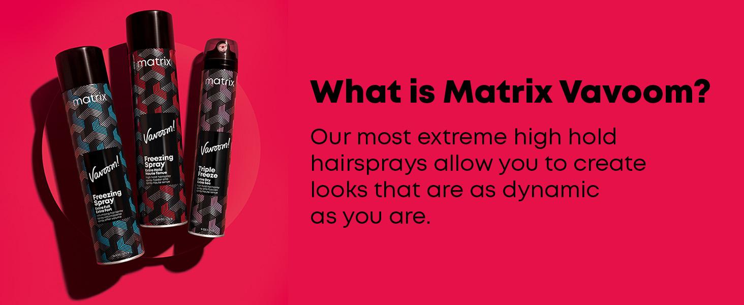 Matrix Vavoom Triple Freeze Extra Dry High Hold Hairspray