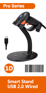1d laser usb wired barcode scanner