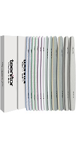 2 Sets Teenitor Rhombus Professional Nail File Set