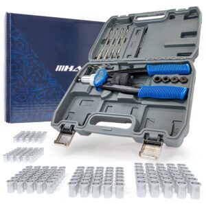 Rivet-NUT-Gun I Hand Riveter Pliers Set I Rivet nut Pliers I 150 Rivet Nuts in M5 M6 M8 M8 M10 M12