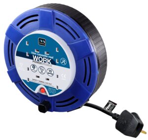 Masterplug MCT1010/4BL-MP Four Socket Cassette Reel Extension Lead