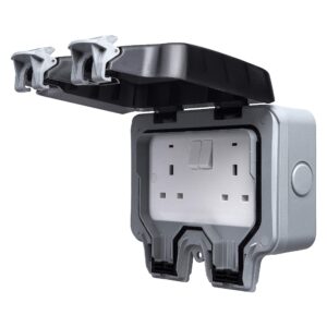 BG Electrical WP22-01 Double Weatherproof Outdoor Switched Power Socket