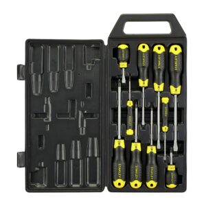 STANLEY 10 Piece Cushion Grip Screwdriver Set