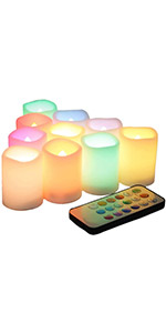 colored candles