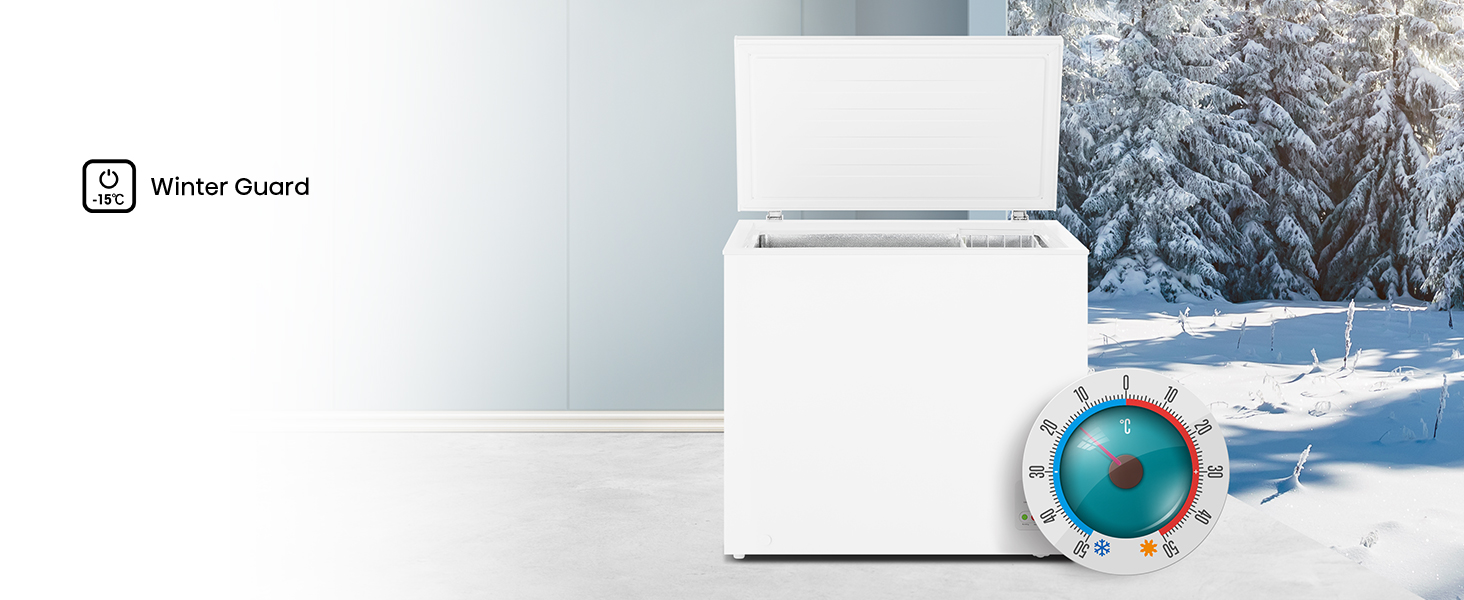 Hisense chest freezer performs flawlessly in temperatures up to -15°C