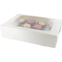 Culpitt White Cupcake Boxes, 5 pack
