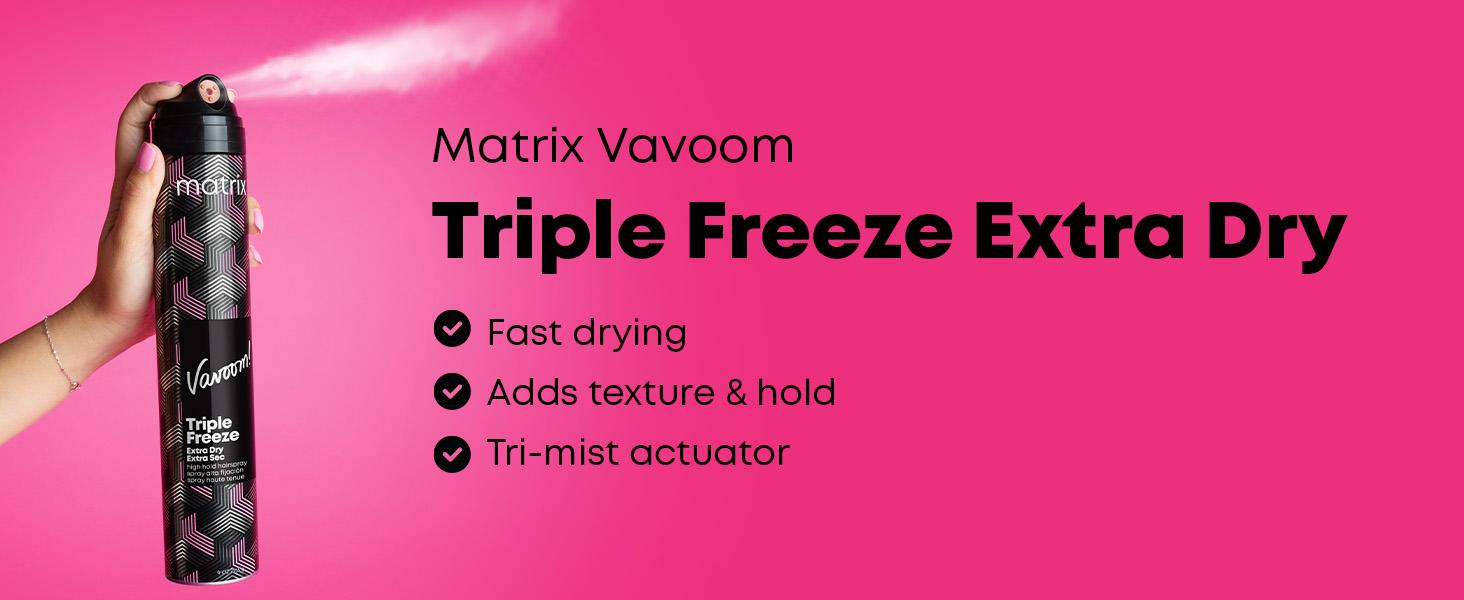 Matrix Vavoom Triple Freeze Extra Dry High Hold Hairspray