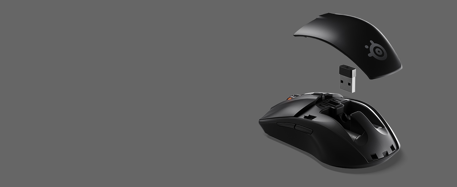 SteelSeries Rival 3 Wireless, wireless Gaming Mouse, 2.4 GHz and Bluetooth, 60 Million Clicks