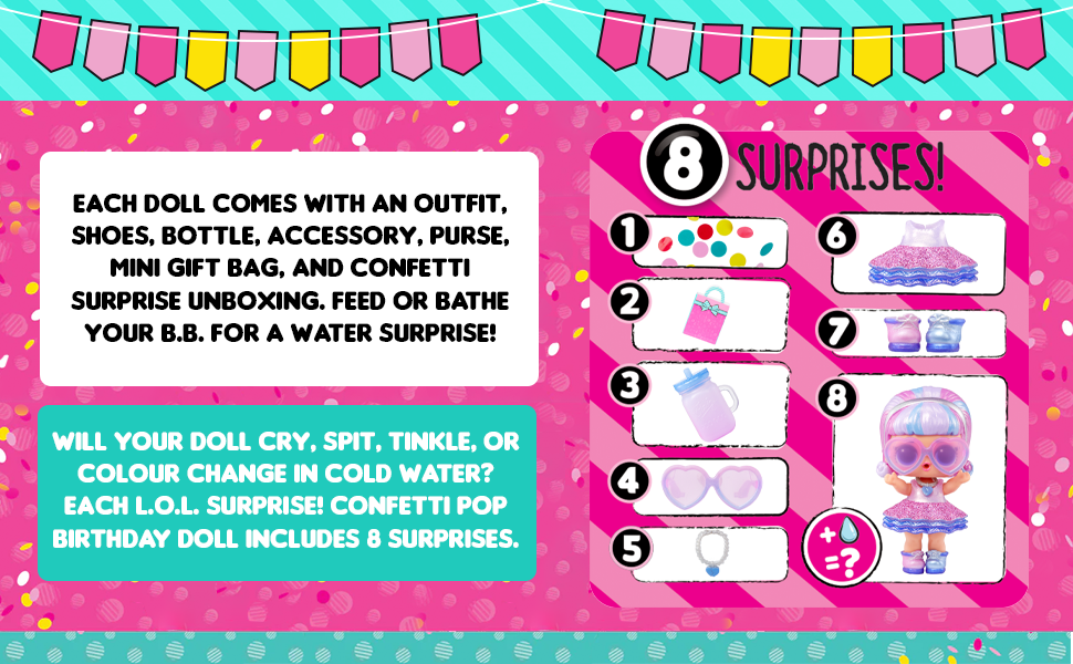 L.O.L. Surprise Confetti Pop Birthday in PDQ