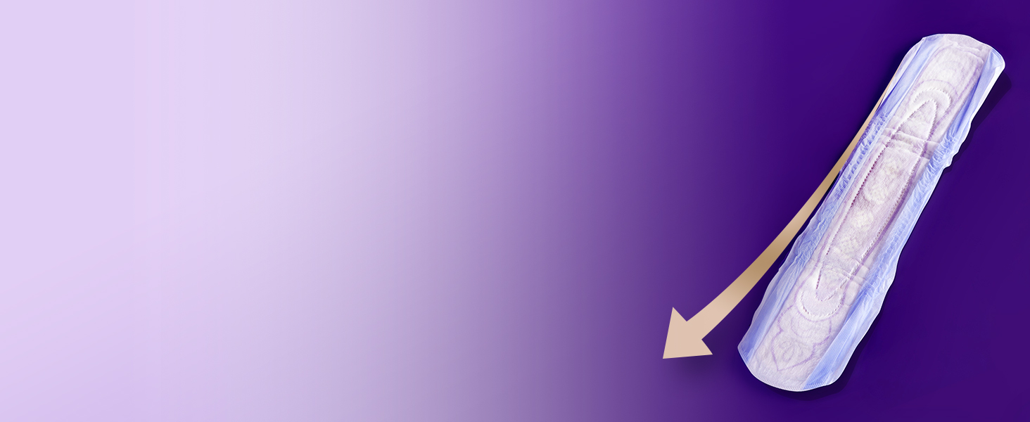 Our highest absorbency pad in the range for extra coverage and more absorbency at night.